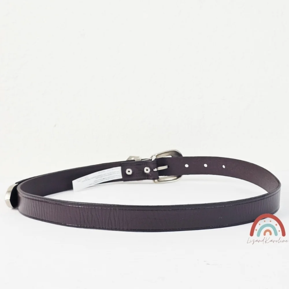 New! Madewel Western Belt in Dark Coffee Leather